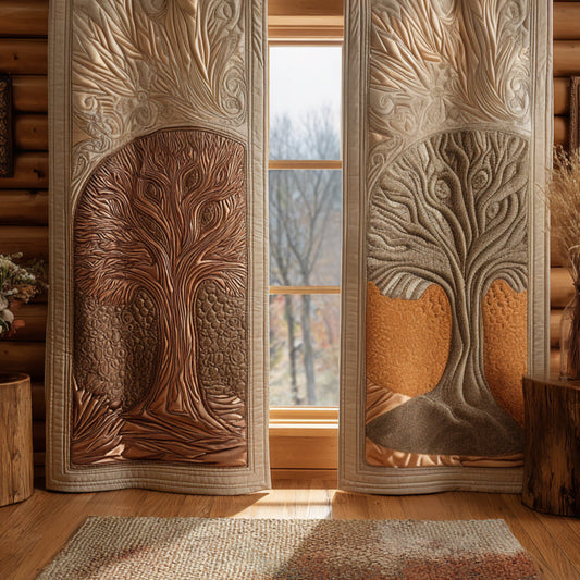 Ancient Tree Quilted Curtains NCU0DV8661