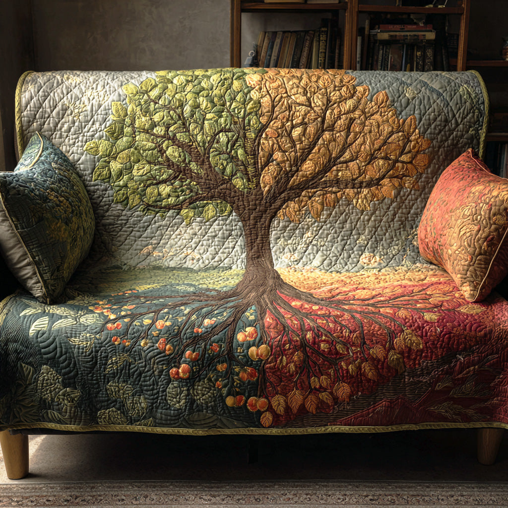 Ancient Tree Quilted Sofa Cover NCU0TD2118 – Vantique