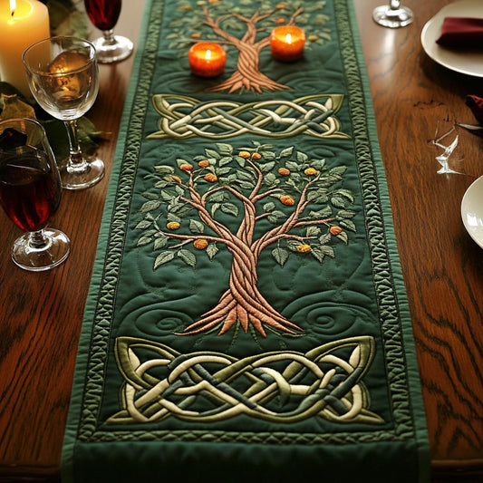 Ancient Tree Quilted Table Runner NCU0DV9307
