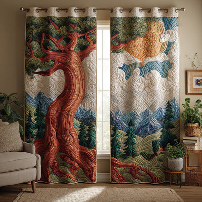 Ancient Tree of Life Quilted Curtains NCU0HH1056