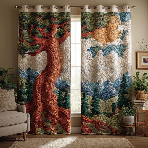 Ancient Tree of Life Quilted Curtains NCU0HH1056
