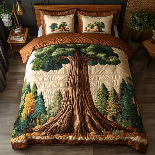 Ancient Trees Quilted Bedding Set NCU0DK6420