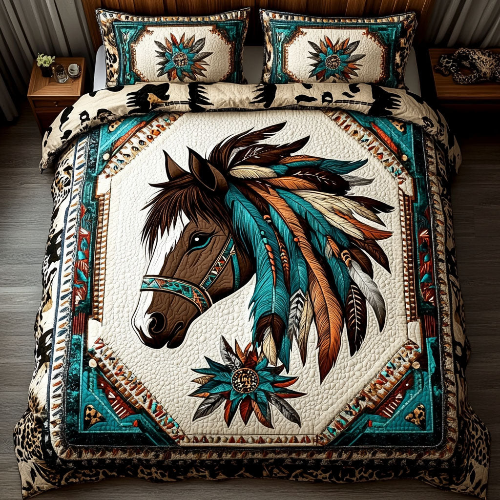 Cultural Roots 3-Piece Quilted Bedding Set NCU0NTD1841