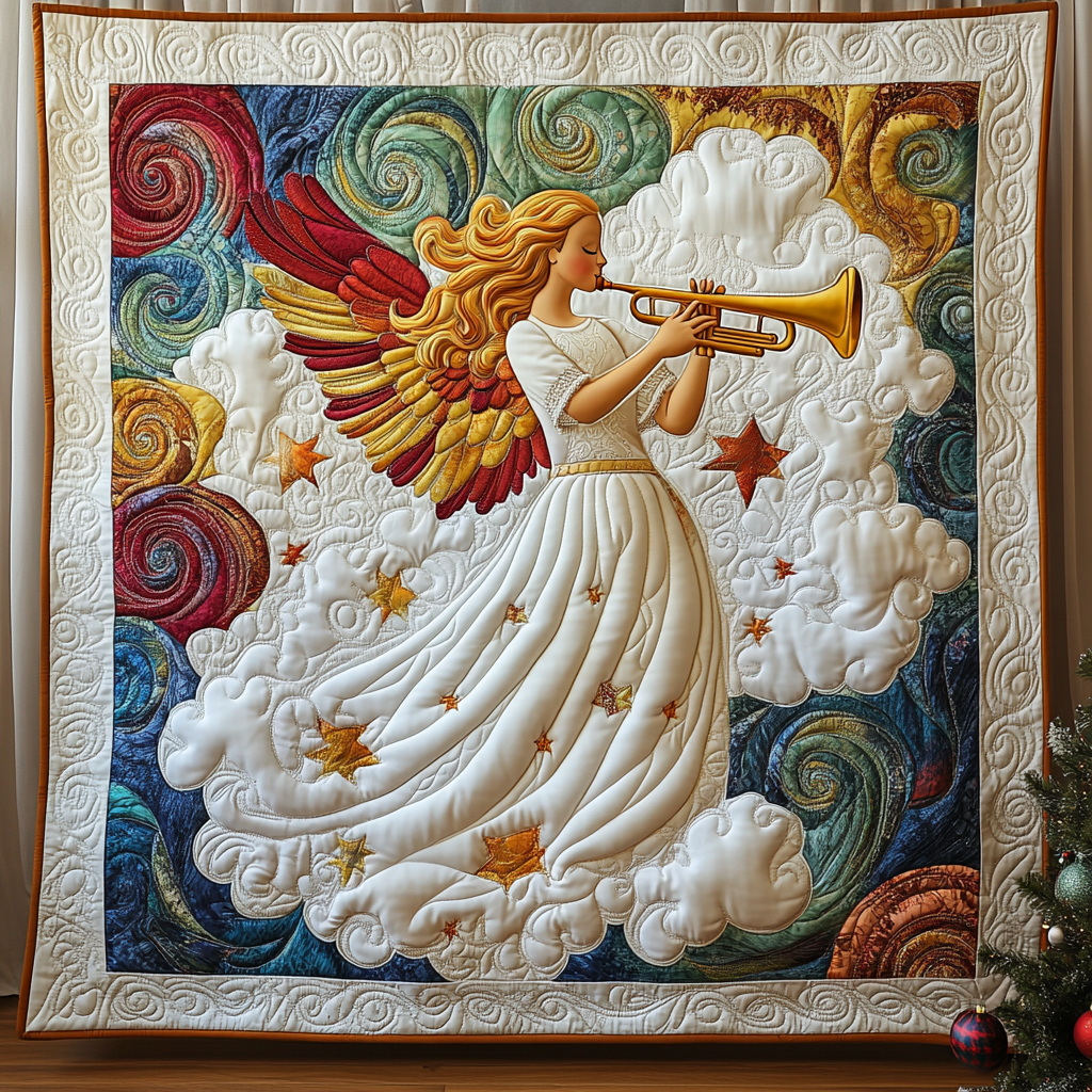 Angelic Star Symphony Quilted Blanket NCU0TL2135