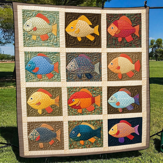 Anglers Paradise Quilted Blanket NCU0PT6962