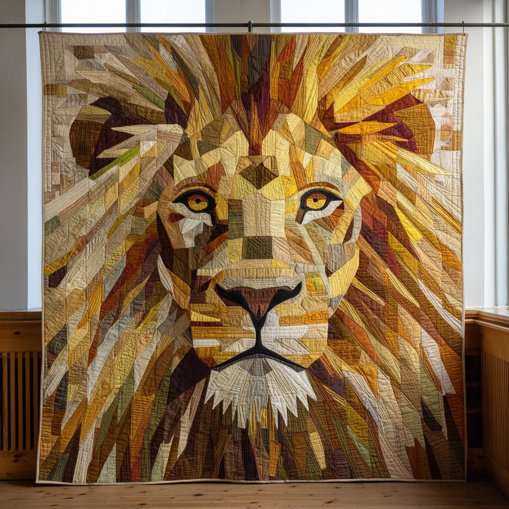 Angular Lion Quilted Blanket NCU0HH136