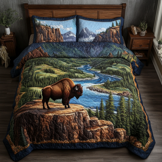Animal Haven 3-Piece Quilted Bedding Set NCU0VL2459