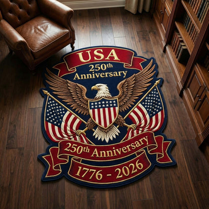 Anniversary Eagle Custom Shape Area Rug NCU0HH1977