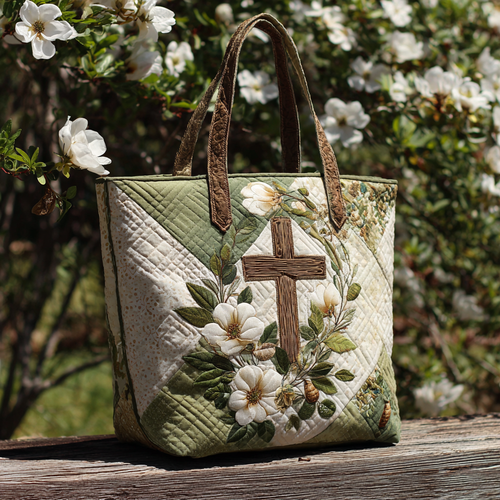 Anointed Pattern Quilted Tote Bag NCU0PT8166