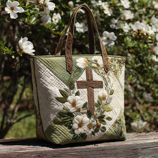 Anointed Pattern Quilted Tote Bag NCU0PT8166