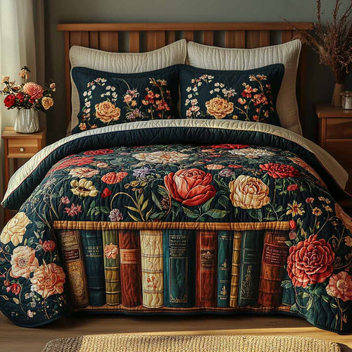 Antique Garden 3-Piece Quilted Bedding Set NCU0XD2624