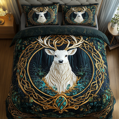 Antler Aesthetics 3-Piece Quilted Bedding Set NCU0DK3404