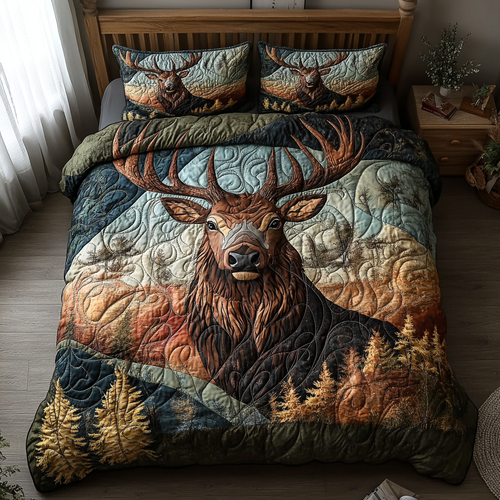 Antler Grace Quilted Bedding Set NCU0DV2648