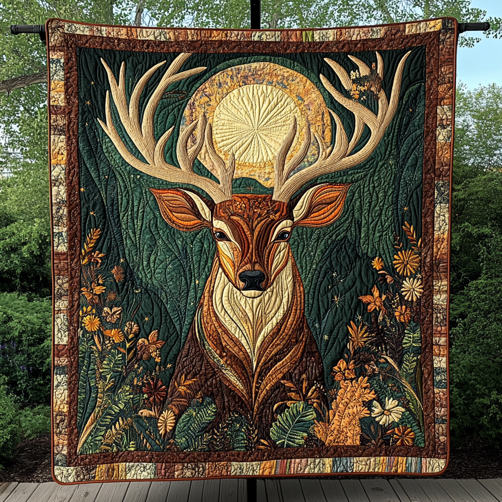 Antler Majesty Quilted Blanket NCU0DK2708