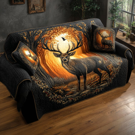 Antler Path Quilted Sofa Cover NCU0PT9719