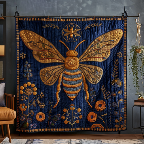 Apiary Artistry Quilted Blanket NCU0DK296