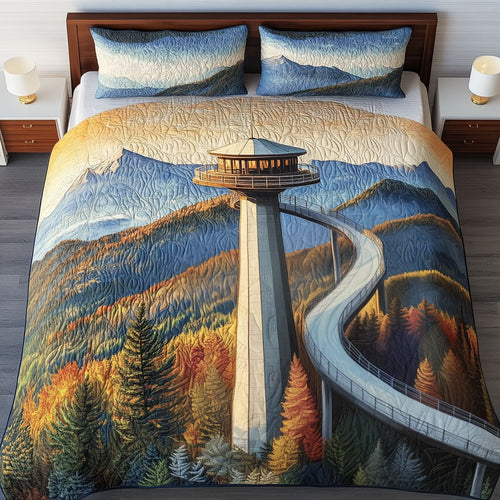 Appalachian Dawn 3-Piece Quilted Bedding Set NCU0PT6585