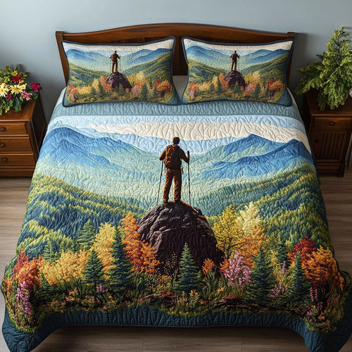 Appalachian Trek 3-Piece Quilted Bedding Set NCU0PT6986