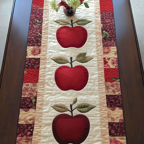 Apple Bloom Quilted Table Runner NCU0NT3623