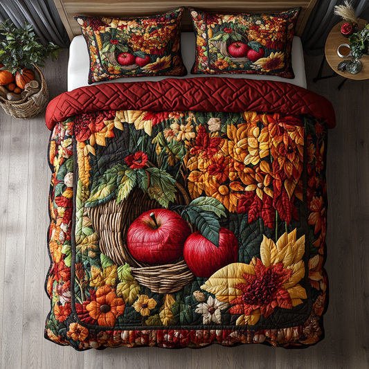 Apple Grove 3-Piece Quilted Bedding Set NCU0DK9455
