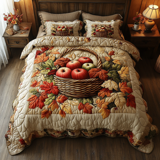 Apple Harvest 3-Piece Quilted Bedding Set NCU0DK9457