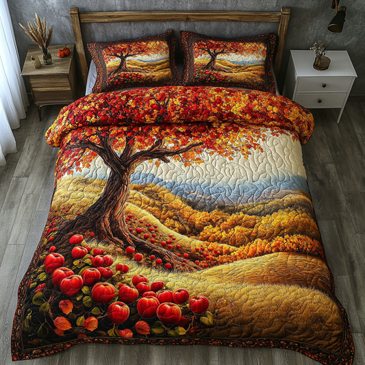Apple Orchard 3-Piece Quilted Bedding Set NCU0DK9453