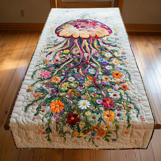 Aqua Dance Quilted Table Runner NCU0DK6896