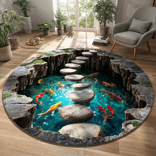 Koi Round Carpet NCU0VT380