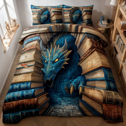 Aqua Lore 3-Piece Quilted Bedding Set NCU0TV1361