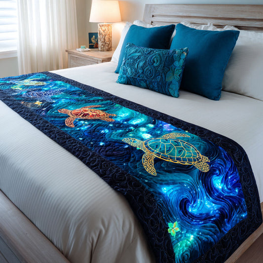 Aqua Nomad Quilted Bed Runner NCU0PT8558