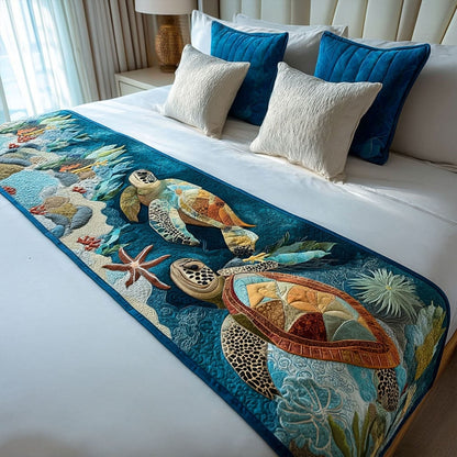 Aquatic Adventurer Quilted Bed Runner NCU0PT8090