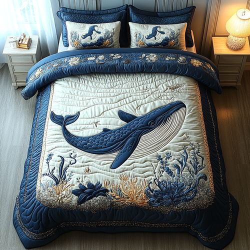 Aquatic Amaze 3-Piece Quilted Bedding Set NCU0DV3363