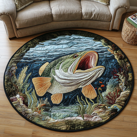 Aquatic Dream Quilted Round Mat NCU0DK6570