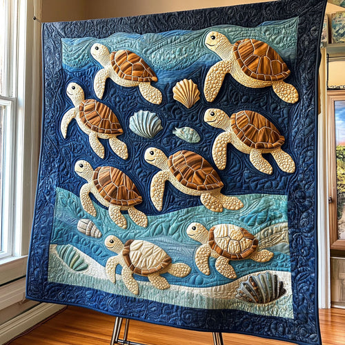 Aquatic Elegance Quilted Blanket NCU0PT2780