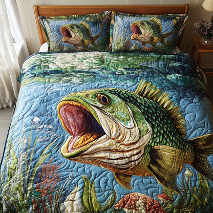 Aquatic Majesty 3-Piece Quilted Bedding Set NCU0DK6527