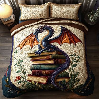 Arcane Dragon 3-Piece Quilted Bedding Set NCU0PT5554