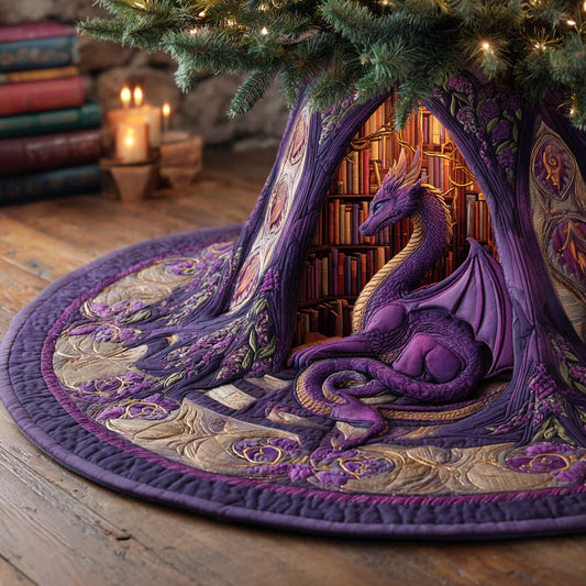 Arcane Library Guardian Quilted Tree Skirt NCU0XD1381