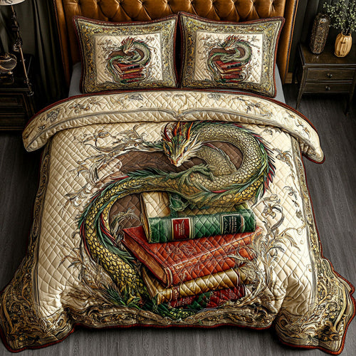 Arcane Serpent 3-Piece Quilted Bedding Set NCU0PT5555