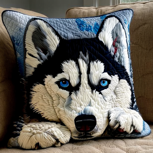 Arctic Husky Dream Quilted Pillow Case NCU0HH993