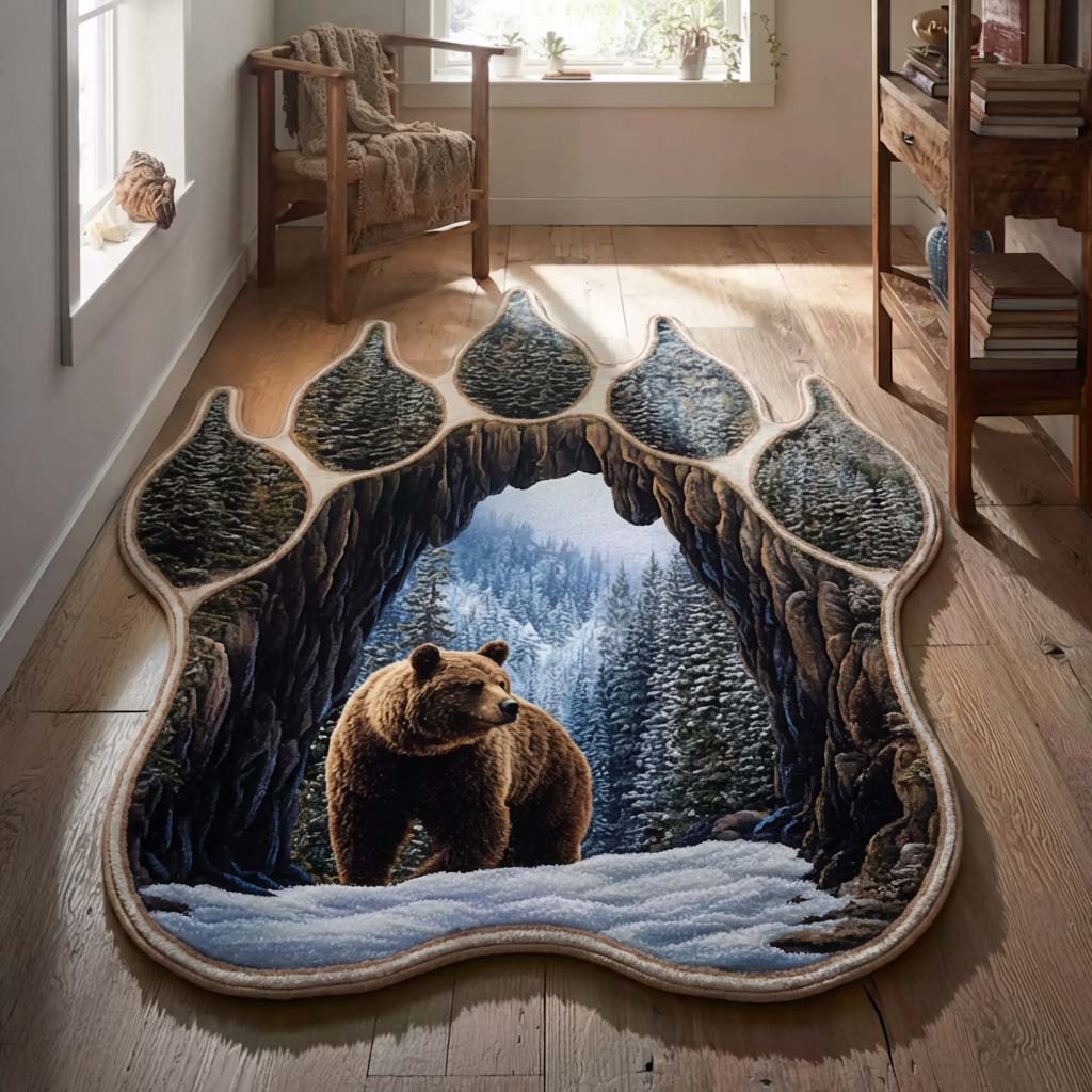 Arctic Bear Custom Shape Area Rug NCU0HH1965