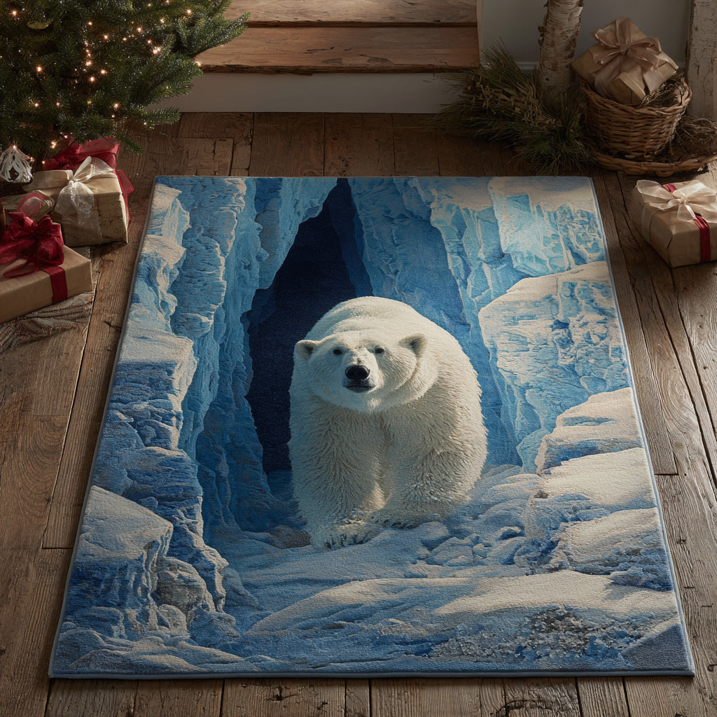 Arctic Bear Glow Area Rug NCU0HH1511 – Vantique