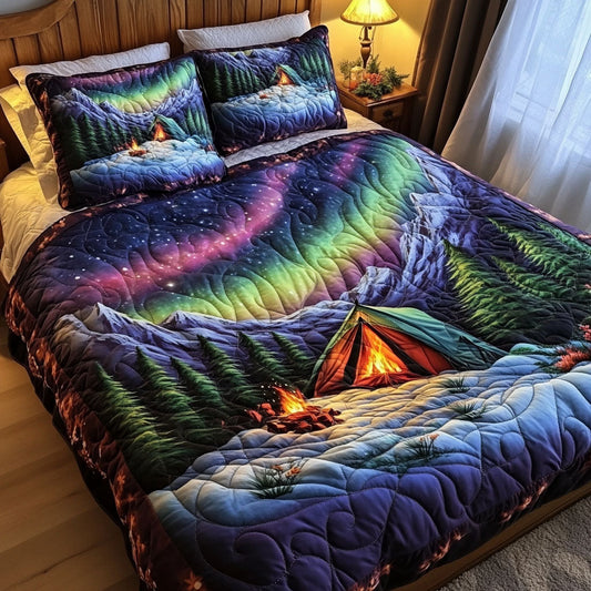 Arctic Campout 3-Piece Quilted Bedding Set NCU0NT5768