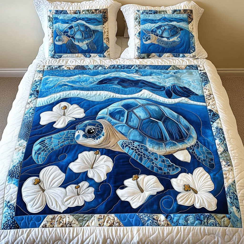 Arctic Drift 3-Piece Quilted Bedding Set NCU0NT3966