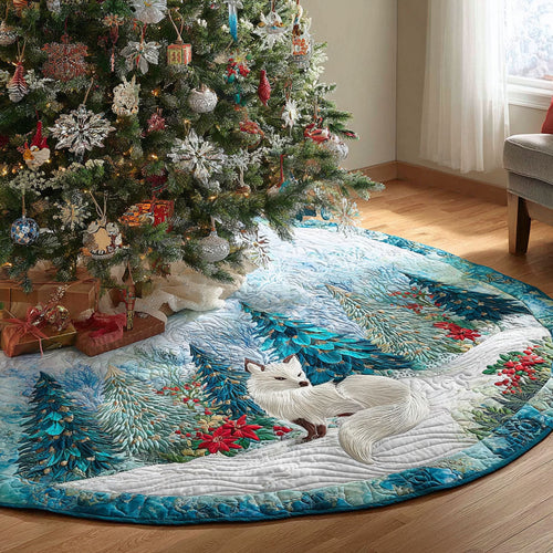 Arctic Foxwood Christmas Quilted Tree Skirt NCU0PT10733