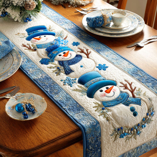 Arctic Frost Glow Quilted Table Runner NCU0TD778