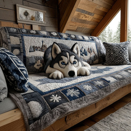 Arctic Gaze Quilted Sofa Cover NCU0PT9807