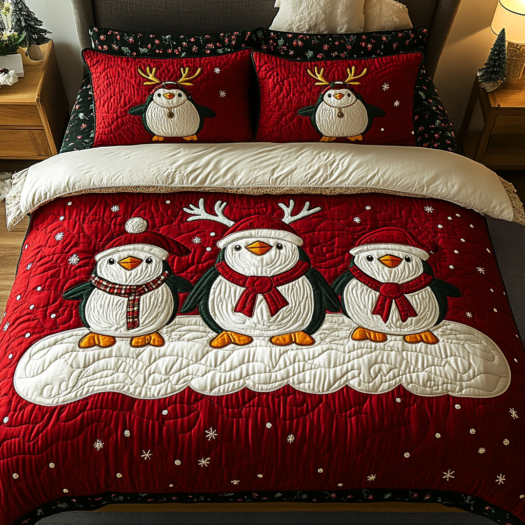 Arctic Joy 3-Piece Quilted Bedding Set NCU0DK2252