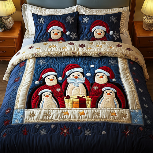 Arctic Joy 3-Piece Quilted Bedding Set NCU0VH1015