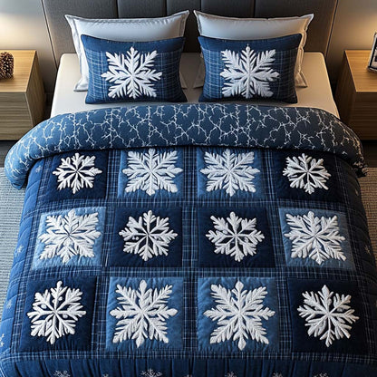 Arctic Patchwork 3-Piece Quilted Bedding Set NCU0NT2115