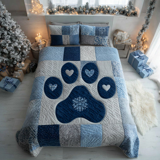 Arctic Paw 3-Piece Quilted Bedding Set NCU0HH1526